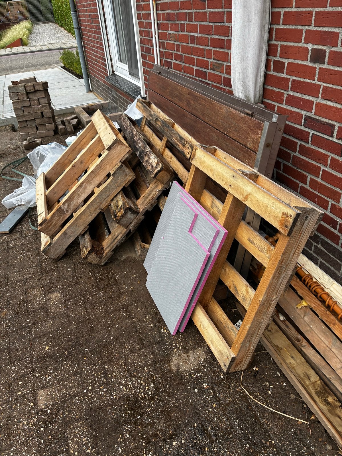 Gratis pallets - 7 stuks, Doe-het-zelf en Verbouw, Ophalen, Gebruikt, Pallet