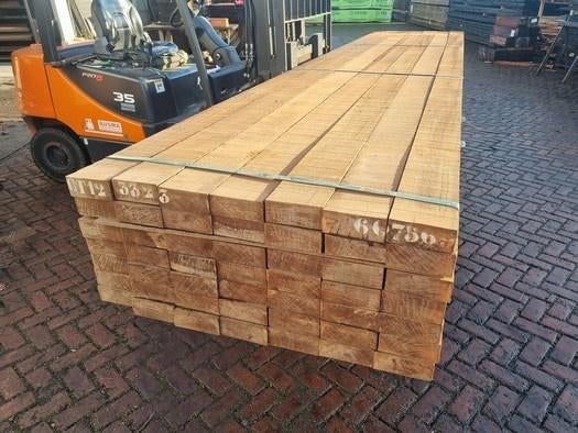 Azobé hardhouten balken 60x150 mm, Ophalen, Nieuw, Hardhout, 250 cm of meer
