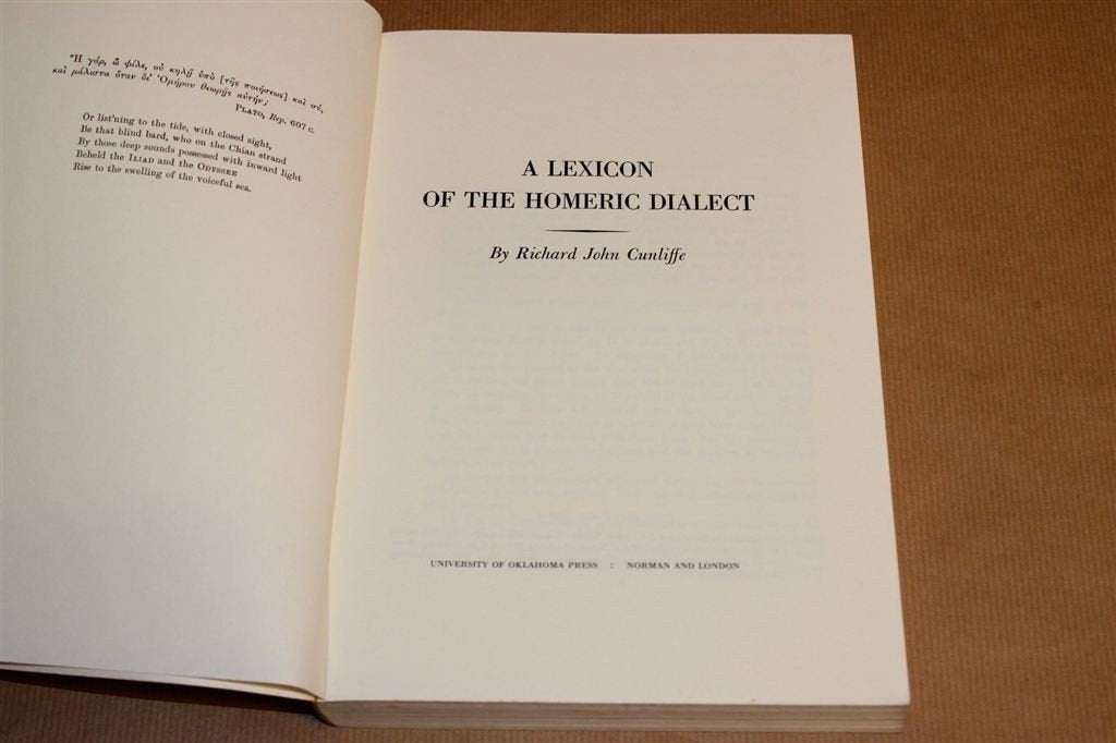 Homerisch Dialect — Lexicon [1986], Ophalen of Verzenden, Gelezen