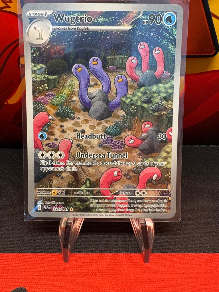 Wugtrio Pokémon Kaart - 224/091 - Zeldzaam, Ophalen of Verzenden, Zo goed als nieuw, Losse kaart