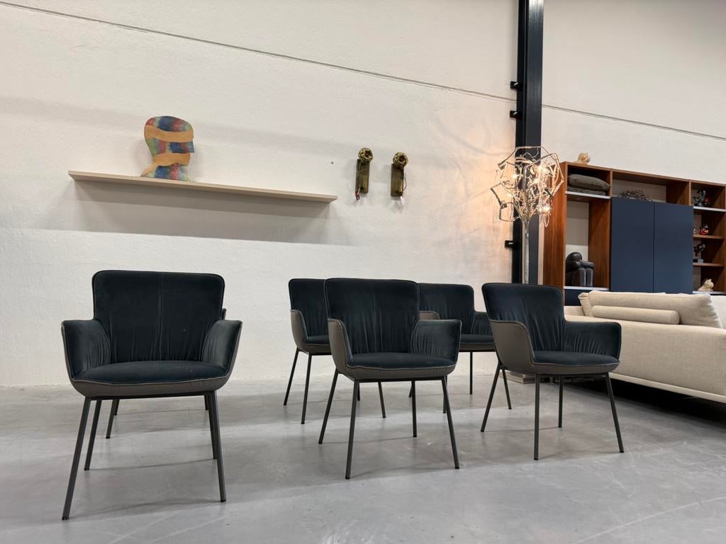 6 Nieuw Rolf Benz 655 Eetkamerstoelen Stof leer design stoel, Huis en Inrichting, Stoelen, Overige kleuren, Nieuw, Leer, Ophalen of Verzenden