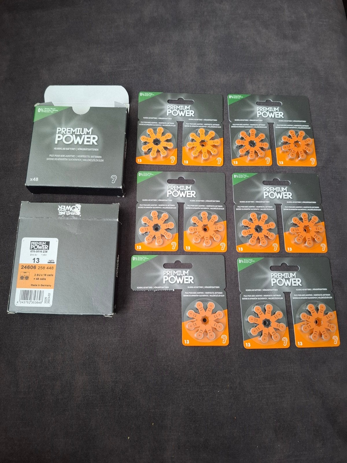 Premium Power Hoortoestelbatterijen P13 - 88 stuks, Ophalen of Verzenden, Nieuw