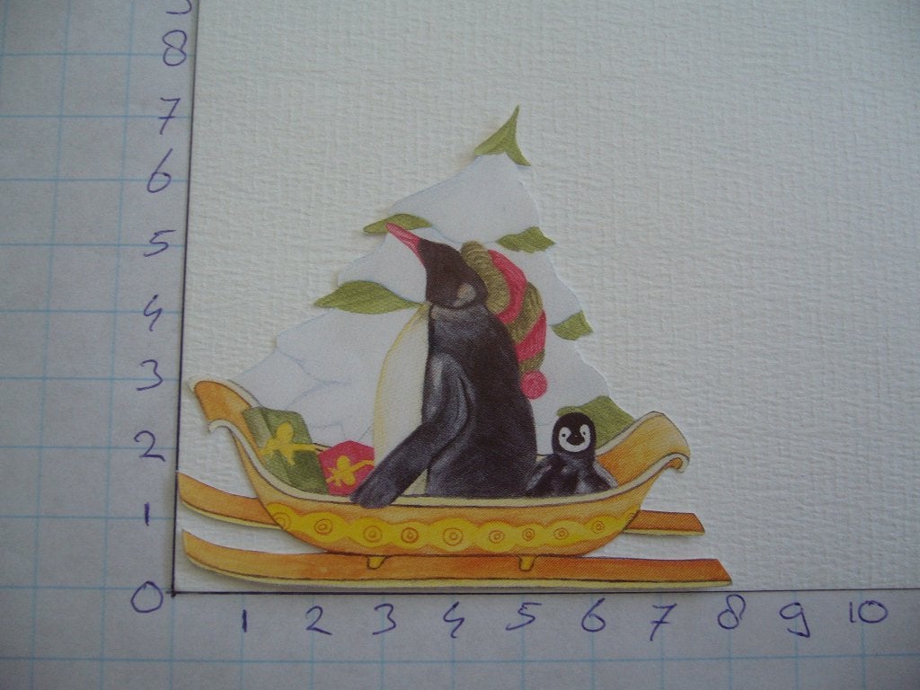 nr. 677 - uitgeknipt 3d plaatje kerst, Hobby en Vrije tijd, Kaarten | Zelf maken, Ophalen of Verzenden, Nieuw, Kerst, Knipvel