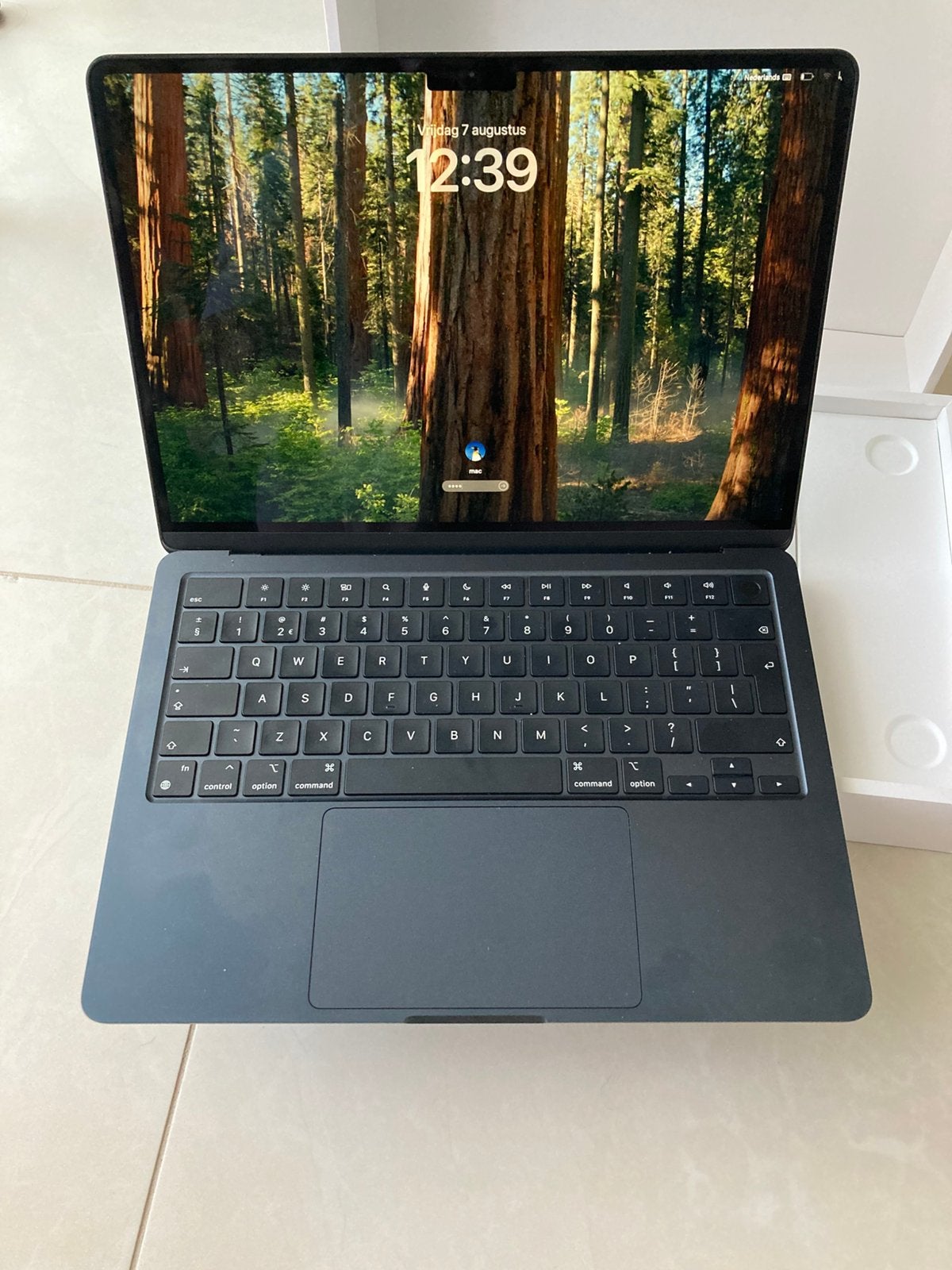 MacBook Air 13,6 M2 inch 256gb als nieuw 16x 🔋 Te koop/ruil, Ophalen, 256 GB, Qwerty, 8 GB