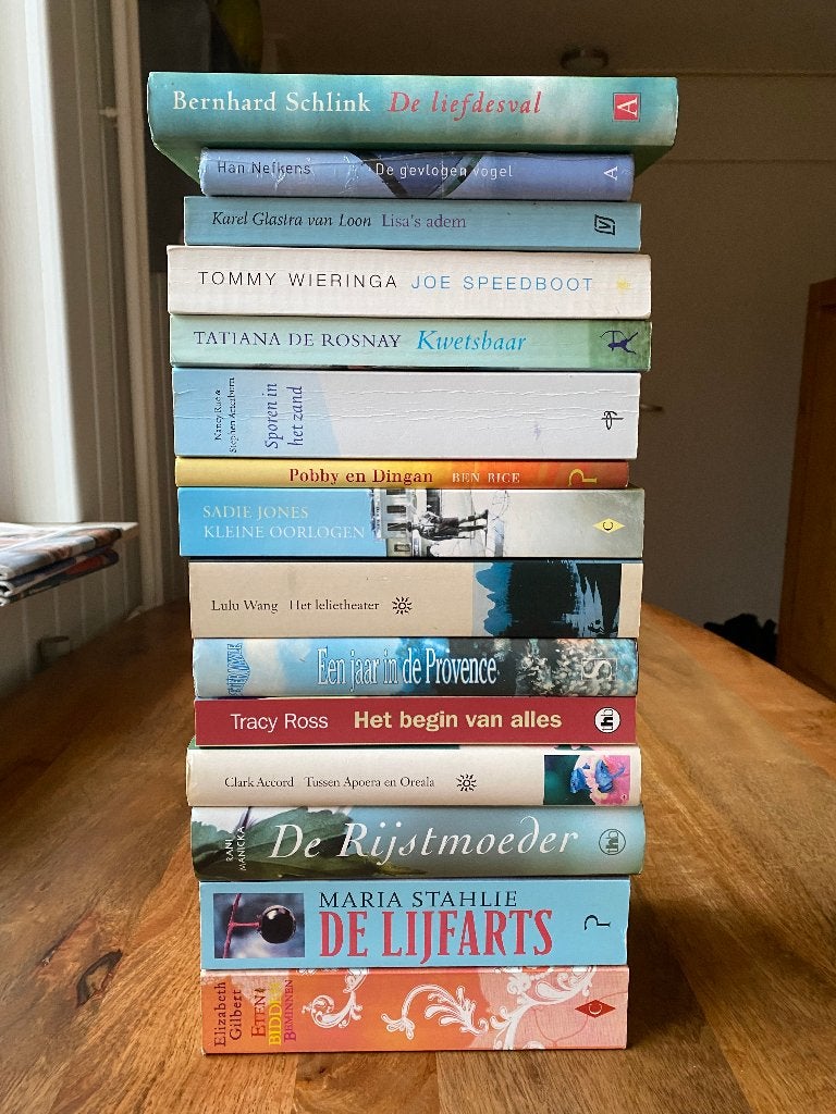 Partij boeken - 15 TOP romans voor €10,00, Ophalen of Verzenden, Zo goed als nieuw, Populaire fictie