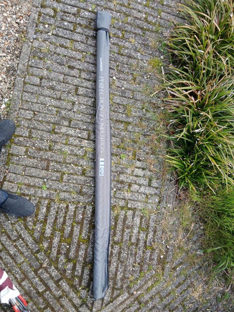 Shimano Perfection Competition 1100 vaste hengel + topset, Ophalen, Zo goed als nieuw, Vaste hengel