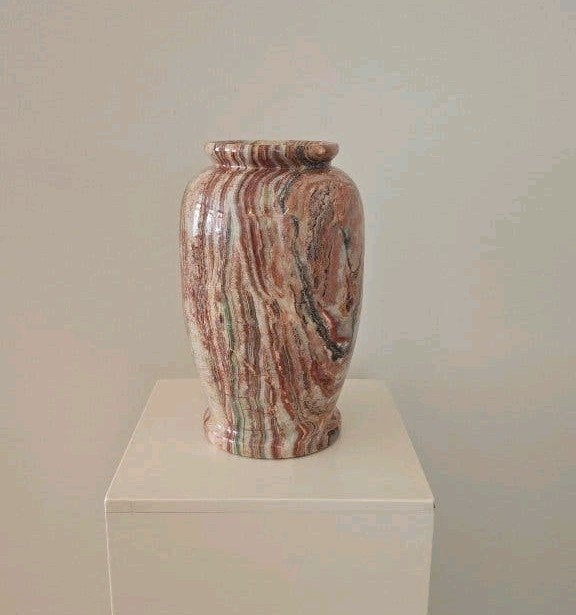 Onyx vazen, 14 cm, Nieuw, Steen/keramiek, Meerkleurig