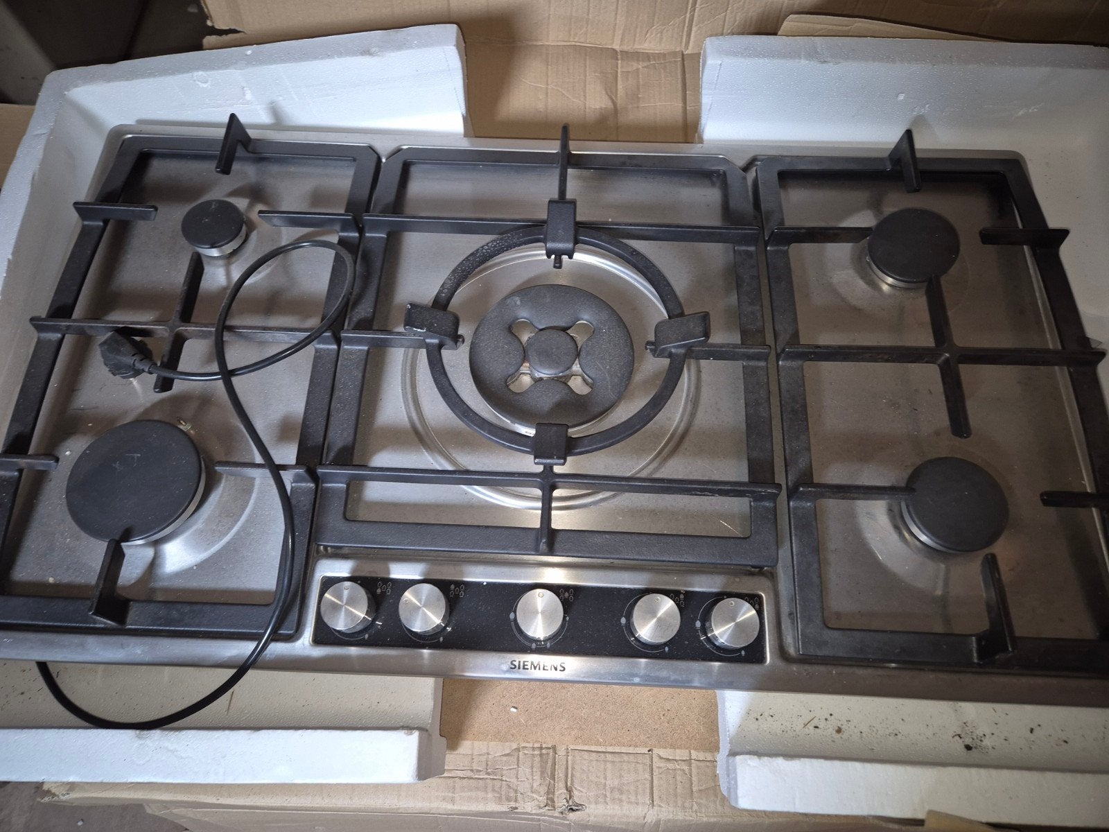 Siemens gaskookplaat, gaskookplaat, 5 pit gaskookplaat, Witgoed en Apparatuur, Ophalen, Zo goed als nieuw, Inbouw, Gas