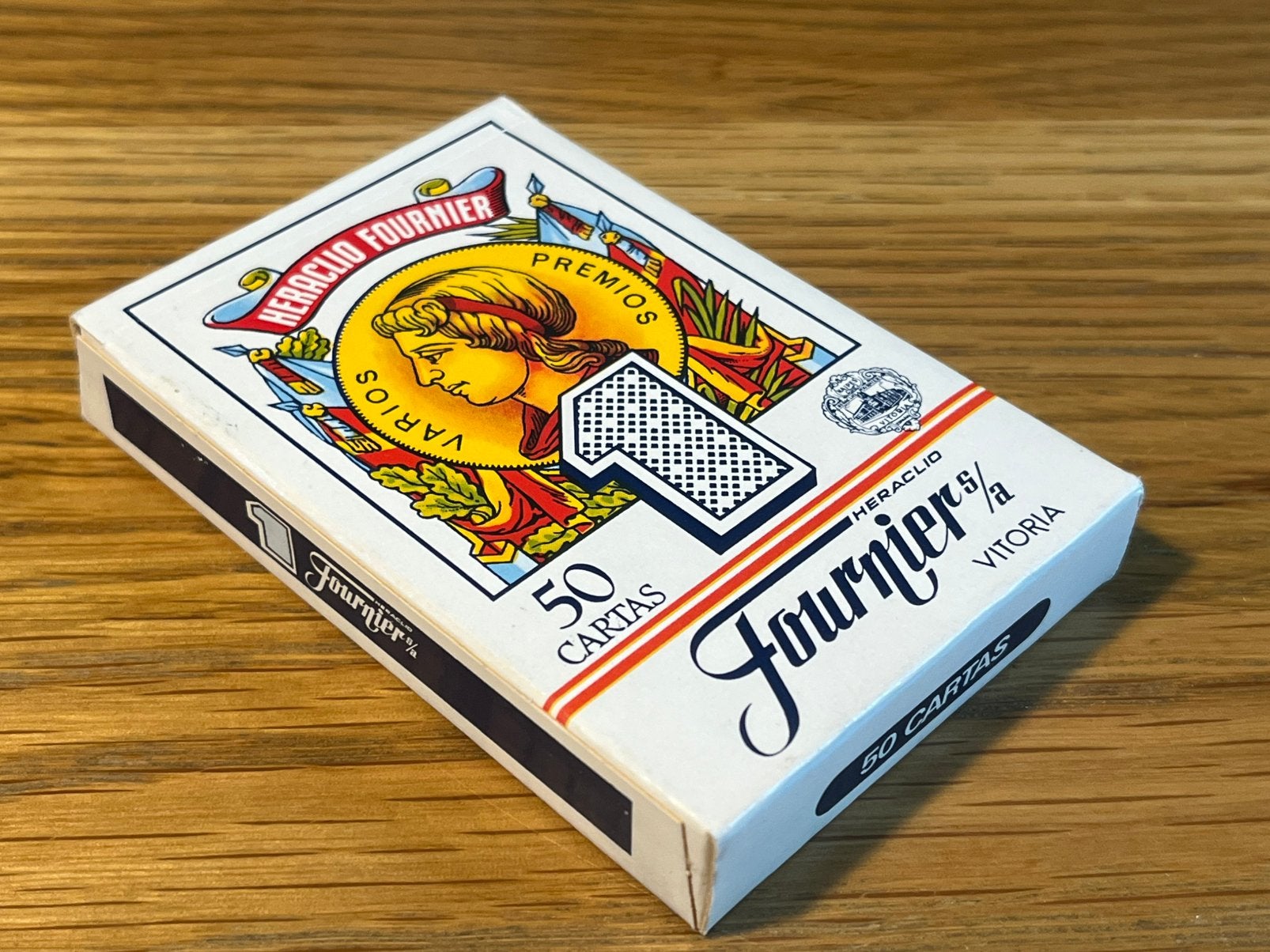 Vintage Heraclio Fournier Vitoria speelkaarten – compleet, Verzenden, Zo goed als nieuw, Speelkaart(en)
