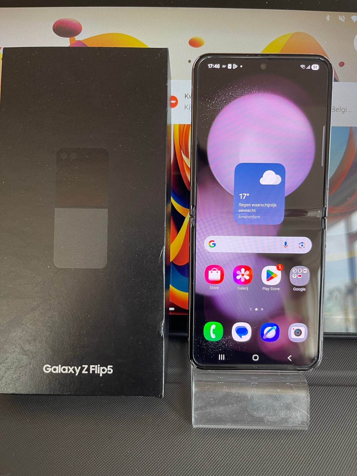 Samsung Galaxy Z Flip5 256 GB - Zo goed als nieuw, Telecommunicatie, Mobiele telefoons | Samsung, Gebruikt, Paars, Touchscreen