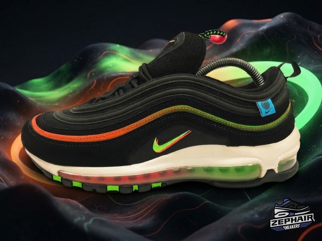 Nike Air Max 97 'Worldwide' EU42 2020, Colosseum 1, 1213 NL Hilversum, Nederland, Zwart, Nike, Ophalen of Verzenden