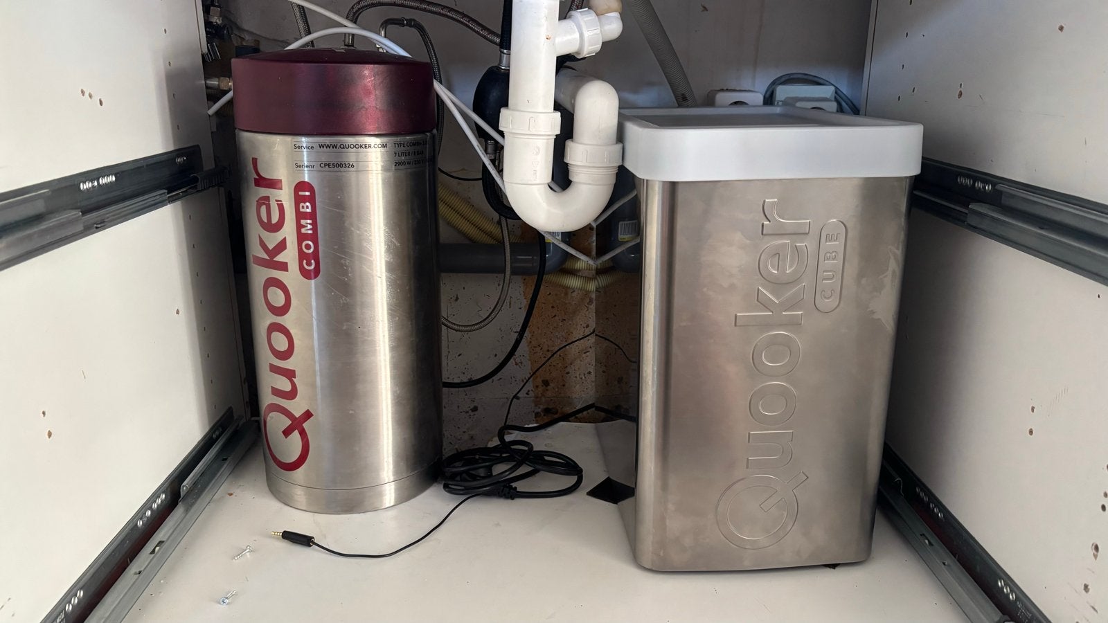 Quooker Cube met 5 CO2 tanks - Bruisend water!, Ophalen of Verzenden, Zo goed als nieuw