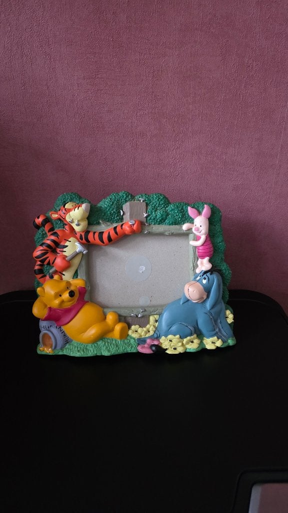 Winnie The Pooh Fotolijst🧸Euro Disney🧸In Mooie Staat, Ophalen, Winnie de Poeh of vrienden, Gebruikt, Beeldje of Figuurtje