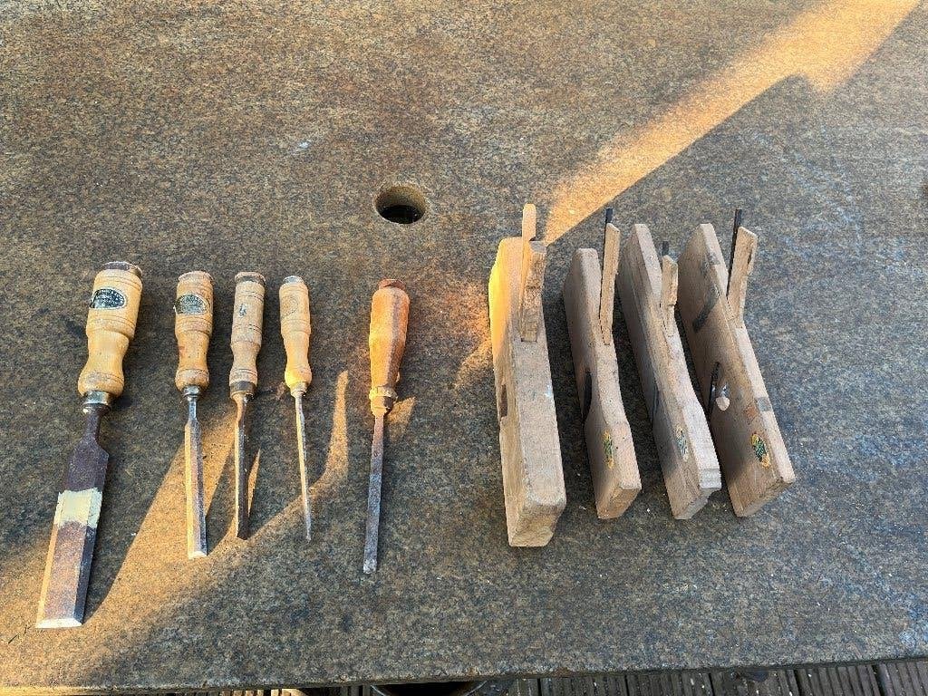 Nooitgedagt vintage beitels en schaven, Antiek en Kunst, Ophalen of Verzenden