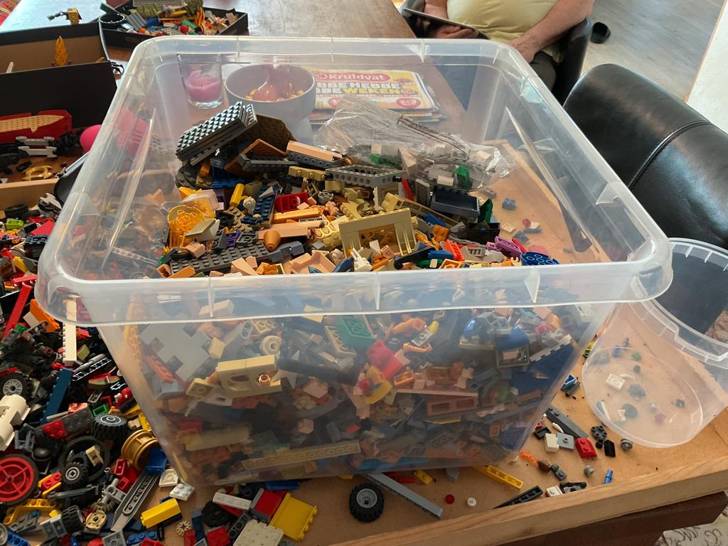 Te koop bouwsteentjes, past ook op LEGO, bijna vijf kilo, Ophalen, Gebruikt