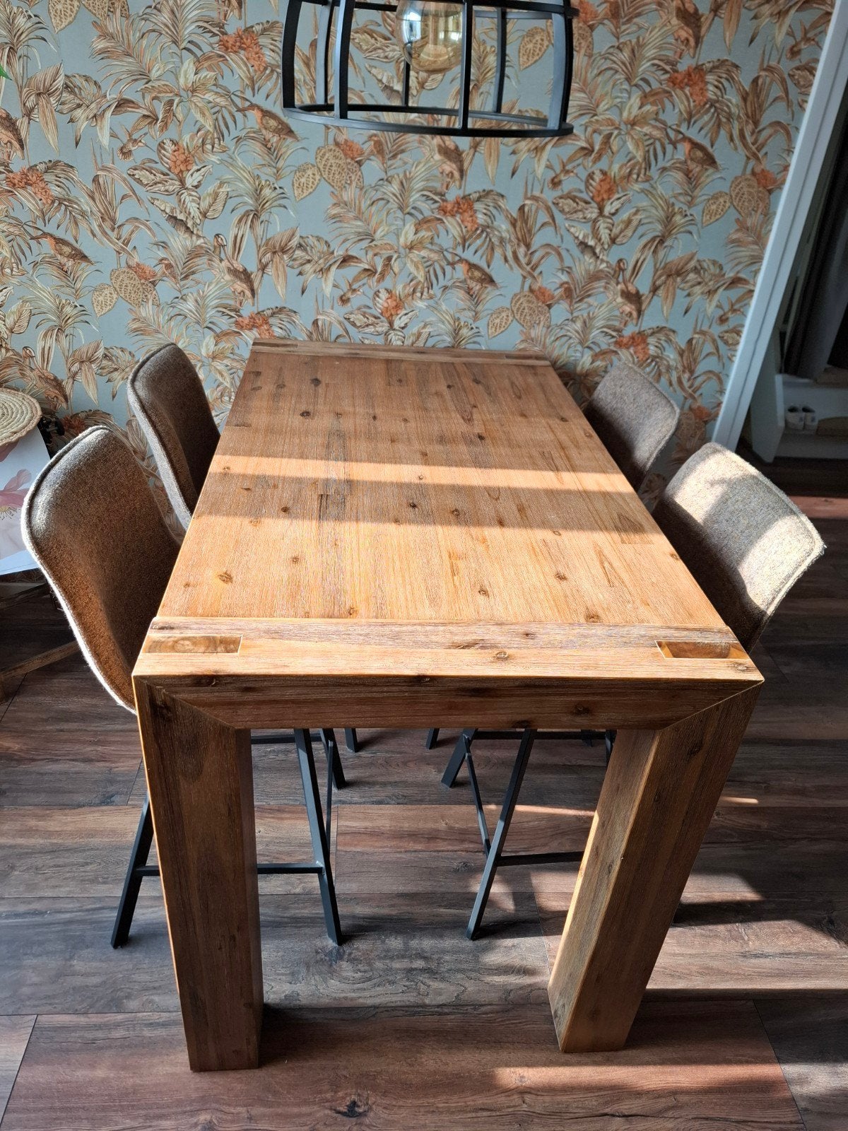 Stijlvolle bartafelset + 5 stoelen, Ophalen, 4 tot 6 stoelen