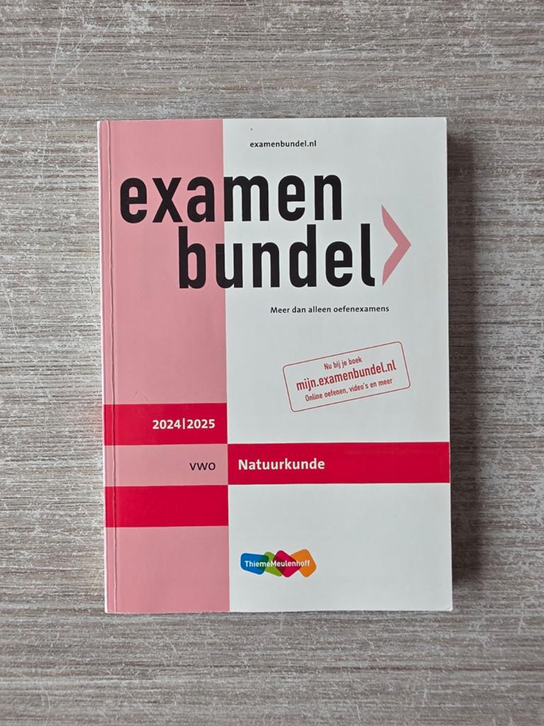 Examenbundel VWO Natuurkunde 2024-2025, Ophalen of Verzenden, Beta, Zo goed als nieuw, ThiemeMeulenhoff