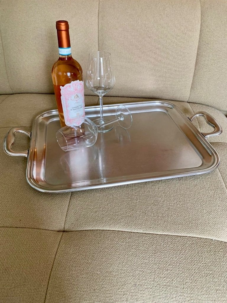 Alessi Dienblad Stapelkorting, Gebruikt, Ophalen of Verzenden, Dienblad, Metaal
