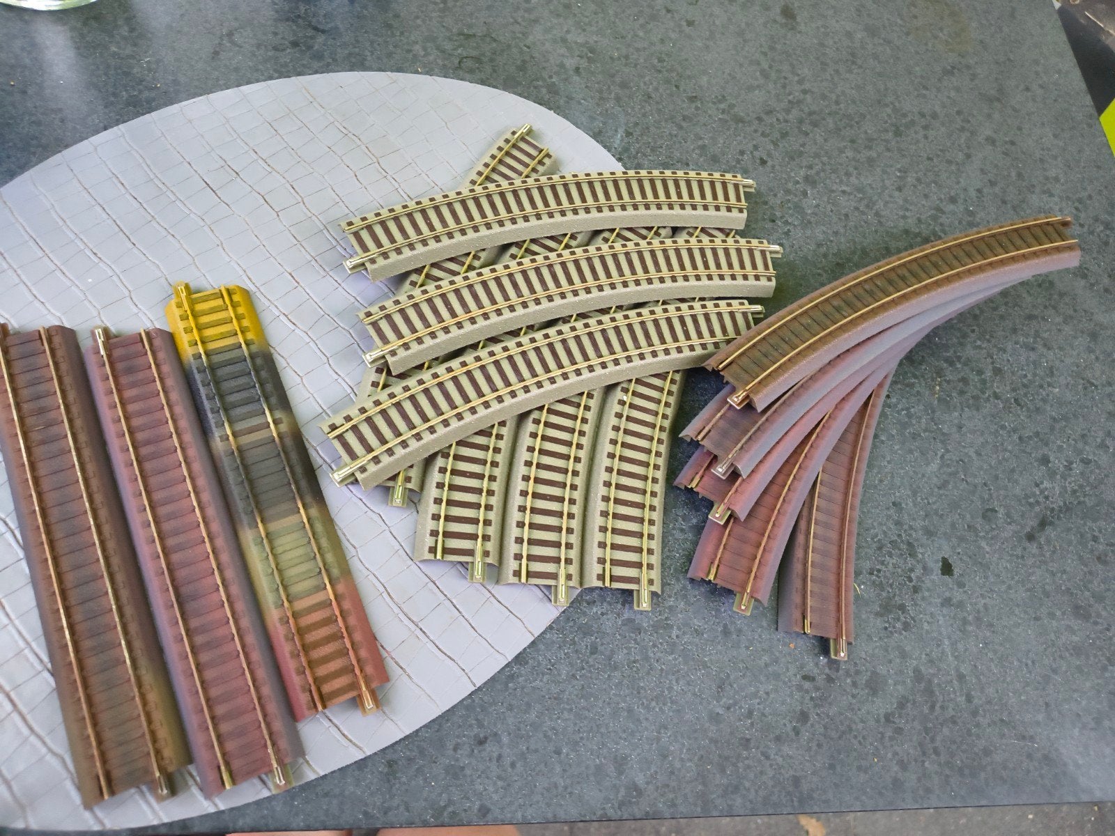 Diverse modelspoorrails, recht en gebogen, Ophalen, Gebruikt, Gelijkstroom, Rails