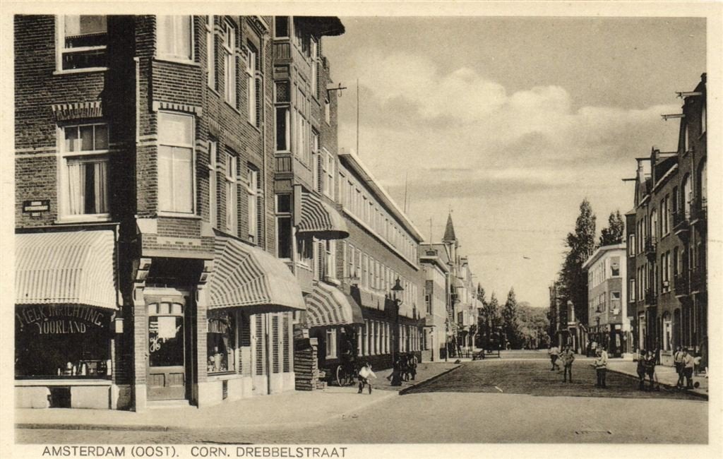 Amsterdam [Oost]. - Corn. Drebbelstraat - ongelopen, Ophalen of Verzenden, 1920 tot 1940, Ongelopen, Noord-Holland