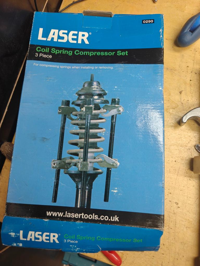 Laser 0290 Veerspanner Set (3-delig) - Zo goed als nieuw, Auto diversen, Autogereedschap, Ophalen of Verzenden, Zo goed als nieuw