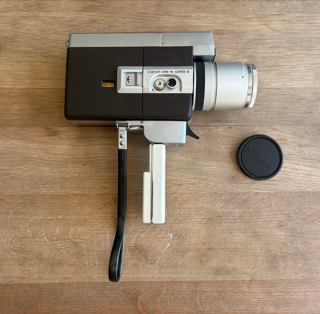 Vintage Canon Zoom 318 Super 8 filmcamera, Ophalen of Verzenden, 8mm, Camera