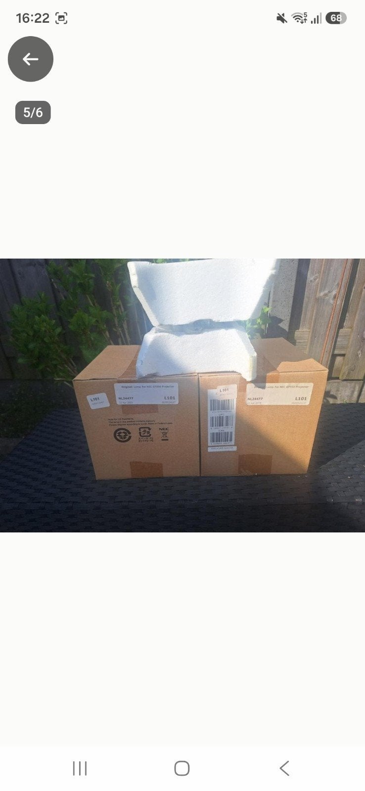 3x Nieuwe NEC GT95LP beamerlampen met luchtfilter, Ophalen of Verzenden, Nieuw, Beamerlamp