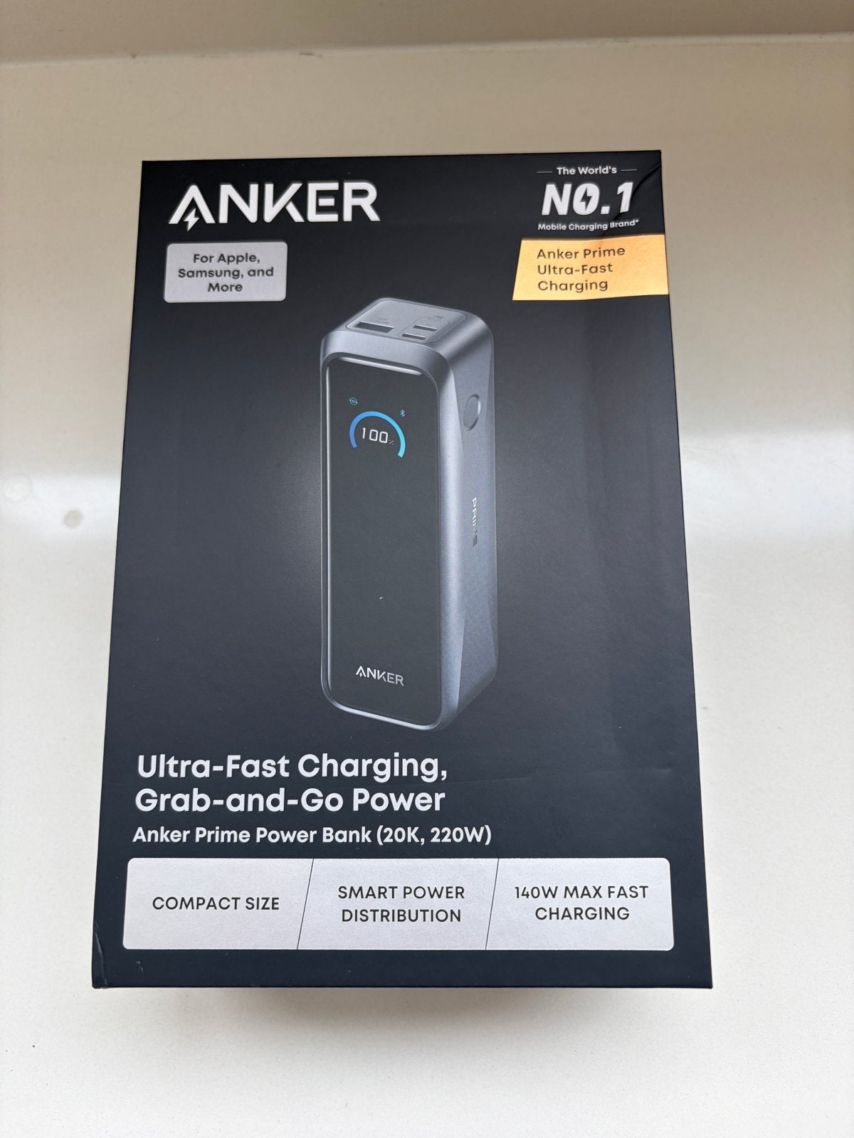 Anker Prime Power Bank (20K, 220W) - Ultra-Fast Opladen, Ophalen of Verzenden, Nieuw