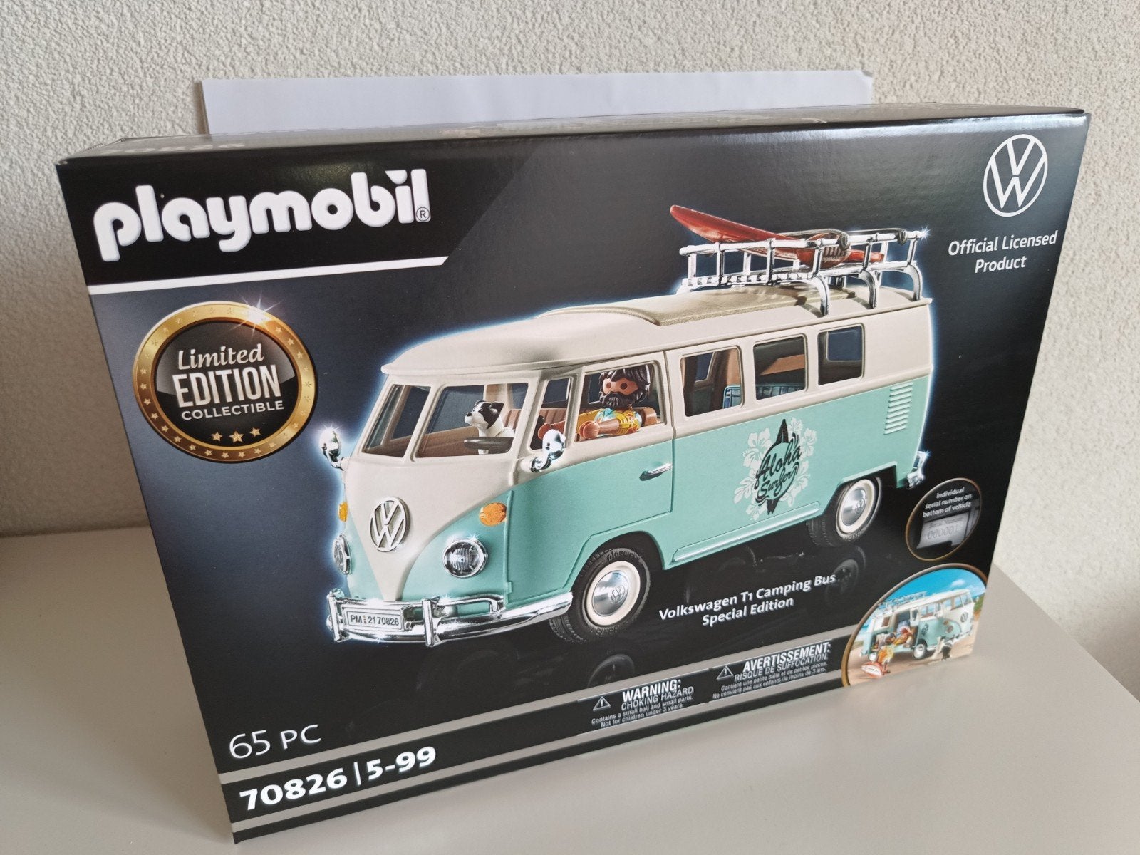 70826 VW bus van Playmobil, Ophalen of Verzenden, Nieuw