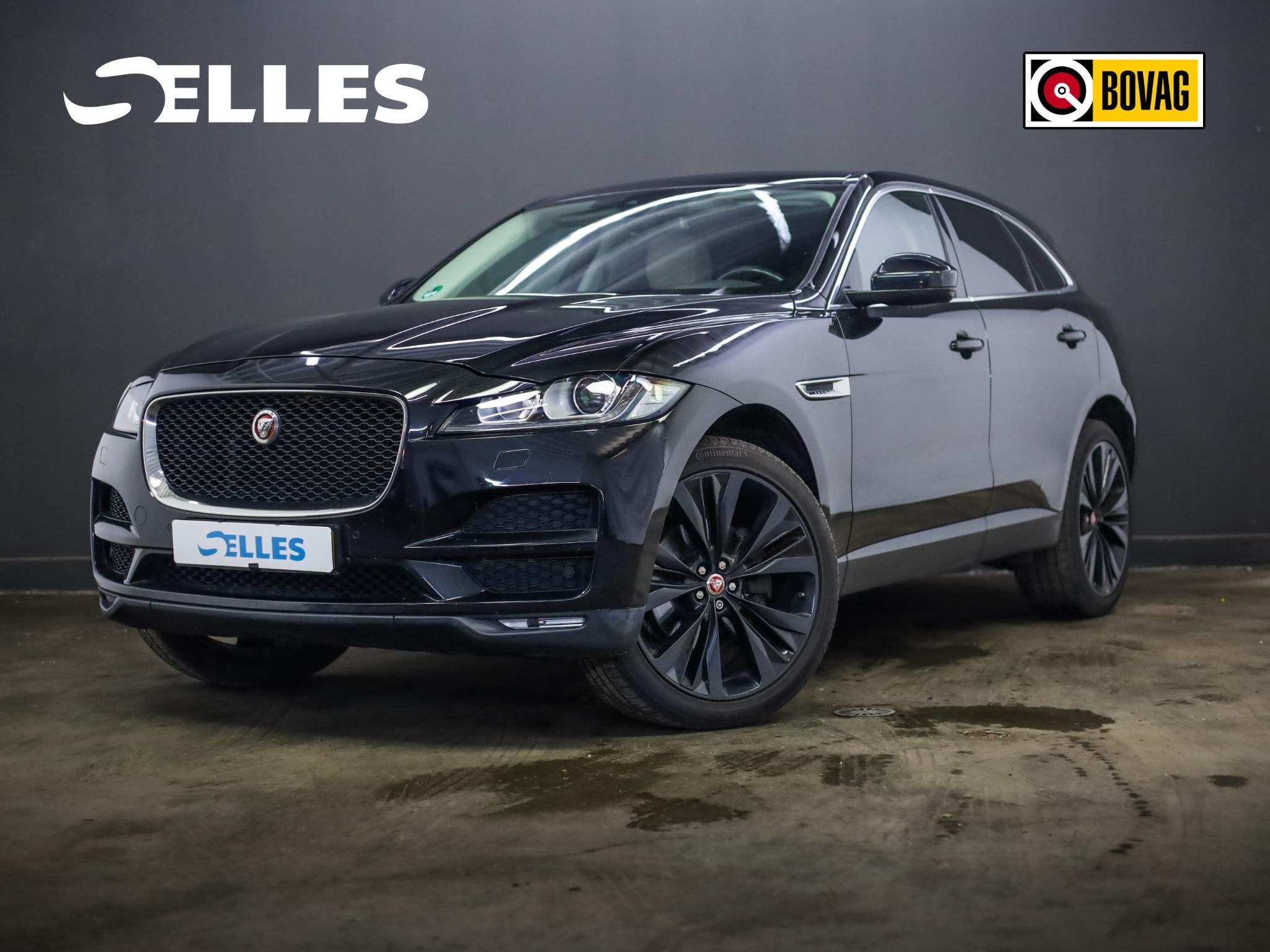 Jaguar F-PACE 3.0 Portfolio AWD 30d Navigatie | Leder | bi-, Auto's, Jaguar, Automaat, Gebruikt, 2993 cc, Zwart
