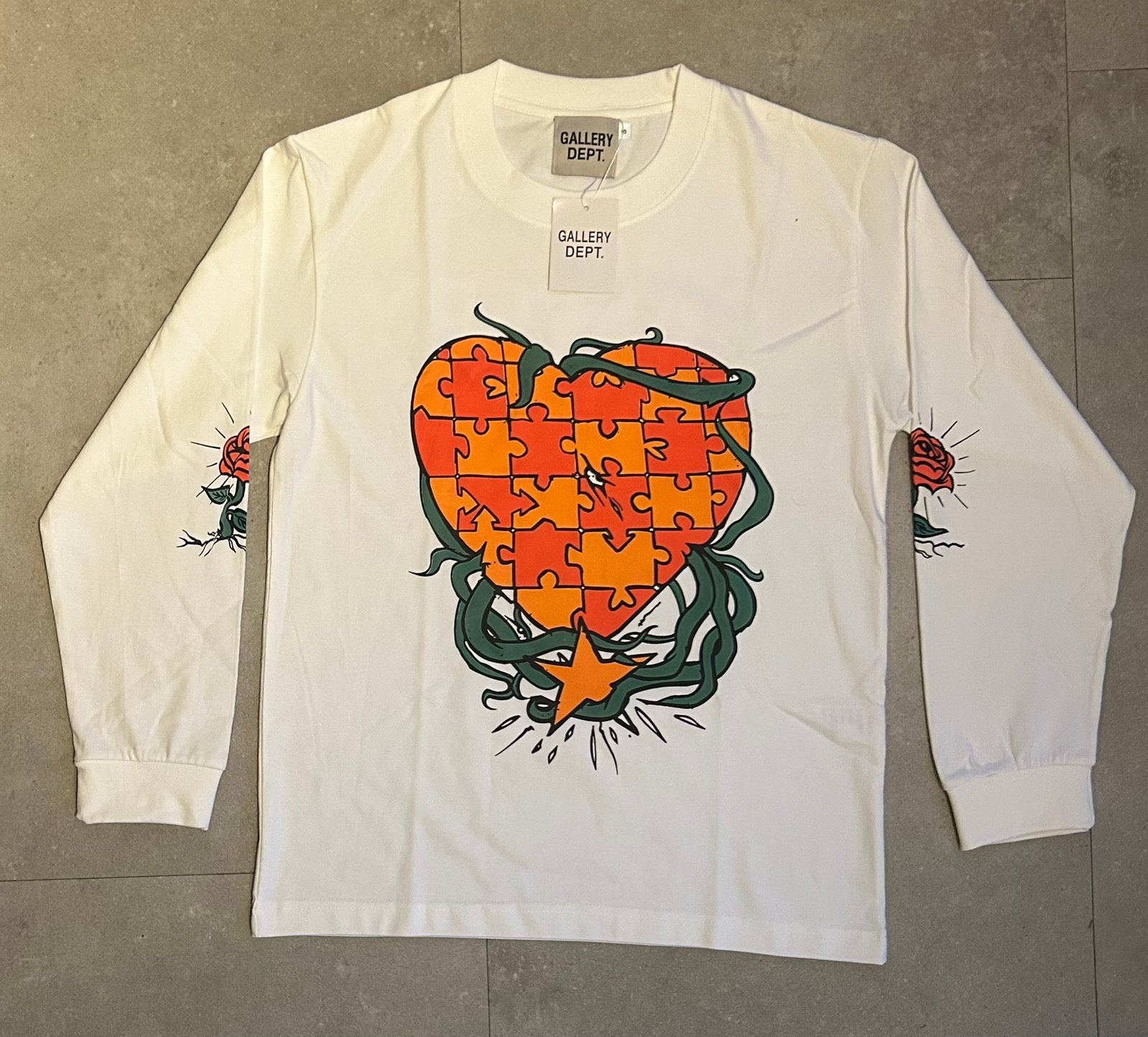 Gallery Dept. Puzzle Heart Tee, Kleding | Heren, Verzenden, Nieuw, Maat 46 (S) of kleiner, Wit