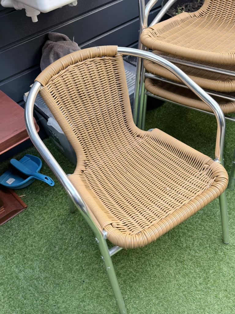 MOOI 4 TUINENSTOELEN, Ophalen of Verzenden, Zo goed als nieuw, Kunststof