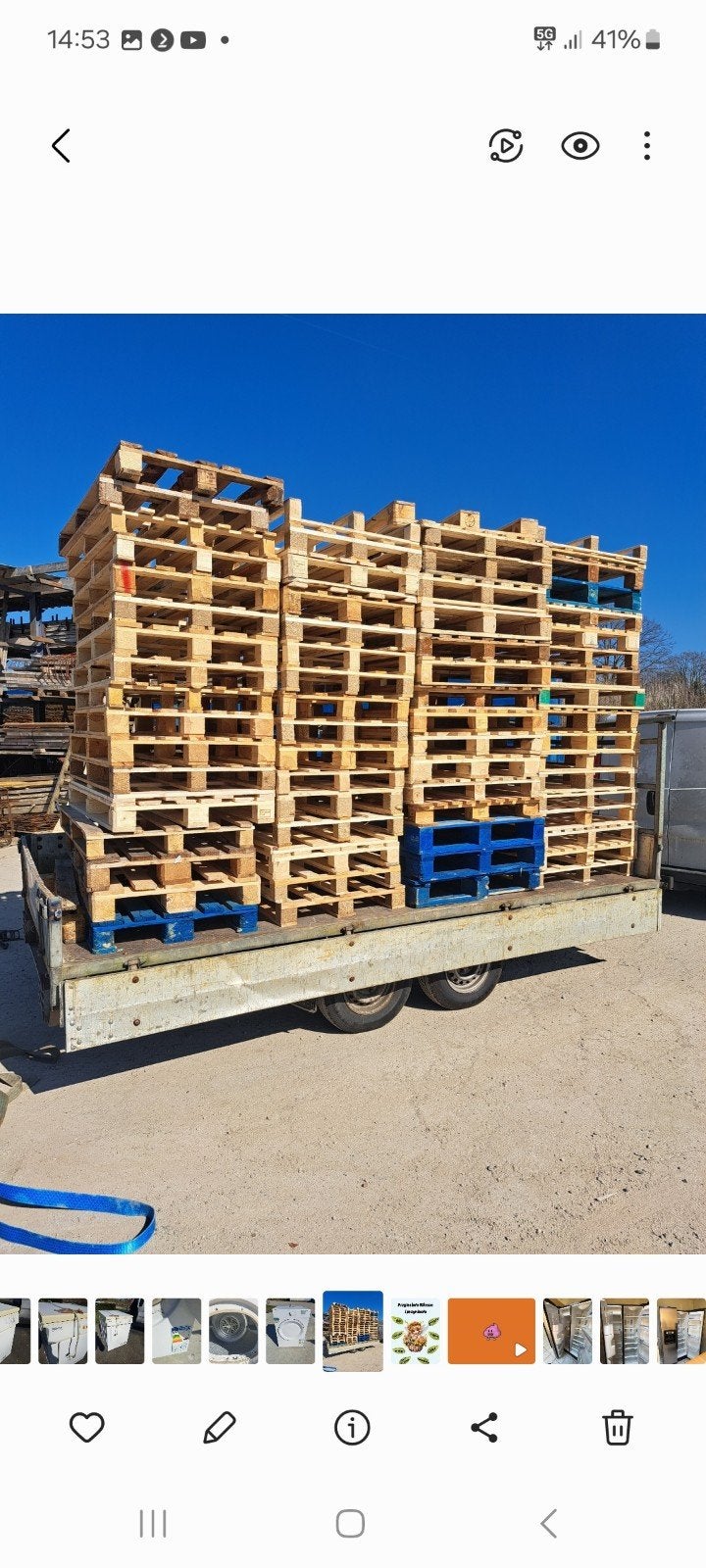 120 pallets te koop, Ophalen of Verzenden, Overige houtsoorten, Minder dan 200 cm, Pallet