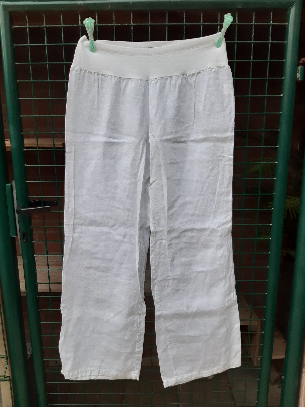 X-Two wit linnen broek nieuw 46/48, Ophalen of Verzenden, Nieuw, Wit, Broek of Spijkerbroek