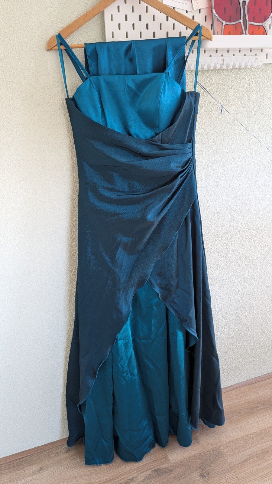 Galajurk turquoise, maat M, Kleding | Dames, Galajurk, Blauw, Zo goed als nieuw, Ophalen