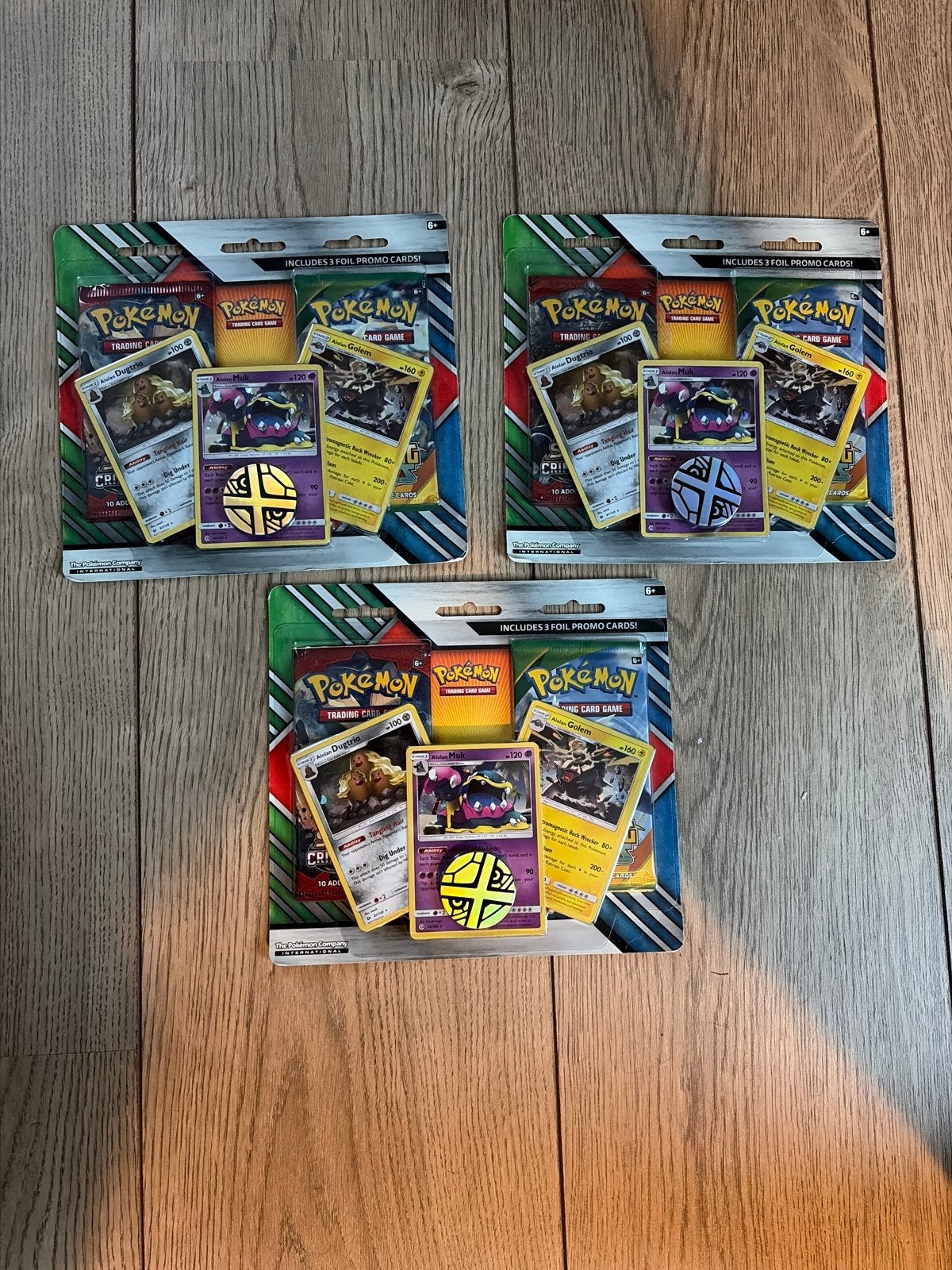 Alolan muk 2 pack blisters, Roaring skies + crimson invasion, Ophalen of Verzenden, Nieuw, Booster, Foil