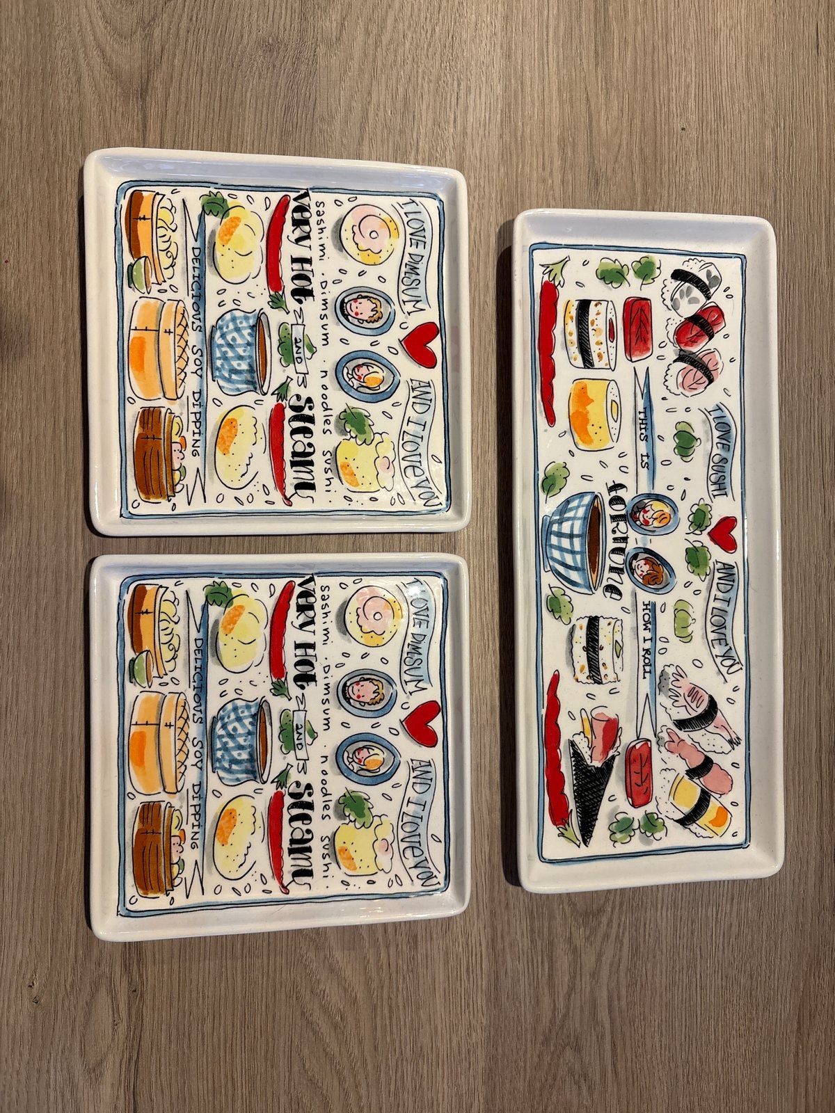 Blond Amsterdam Sushi Servies Set - Aziatisch Design, Huis en Inrichting, Keuken | Servies, Aziatisch, Keramiek, Ophalen of Verzenden