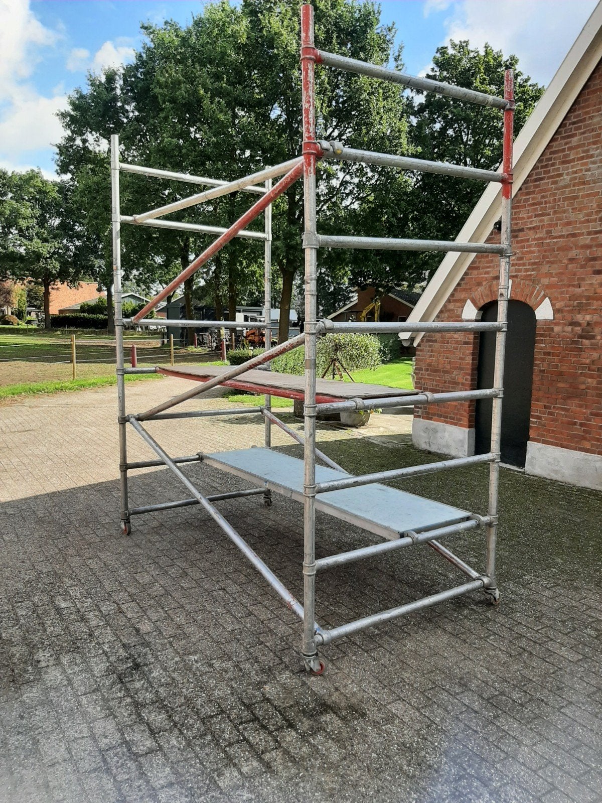 Steiger - Rolsteiger/Kamersteiger - Gebruikt, Doe-het-zelf en Verbouw, Ophalen, Gebruikt, Rolsteiger of Kamersteiger, 2 tot 5 meter