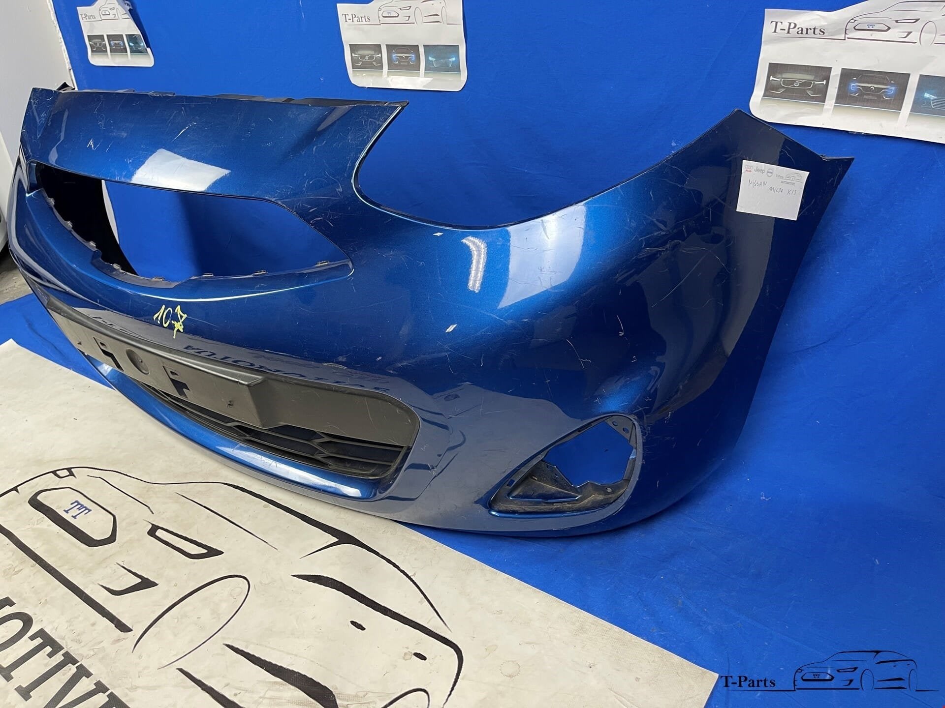 Nissan micra k13 facelift voorbumper origineel, Auto-onderdelen, Info@fabrikant.eu, Voor, Ophalen of Verzenden, Bumper
