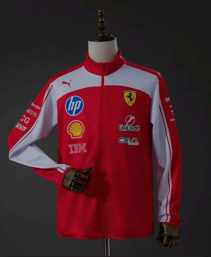 Scuderia Ferrari 2026 Rode Full-Zip Jas S-3XL, Nieuw, Overige maten, Ophalen of Verzenden, Scuderia Ferrari