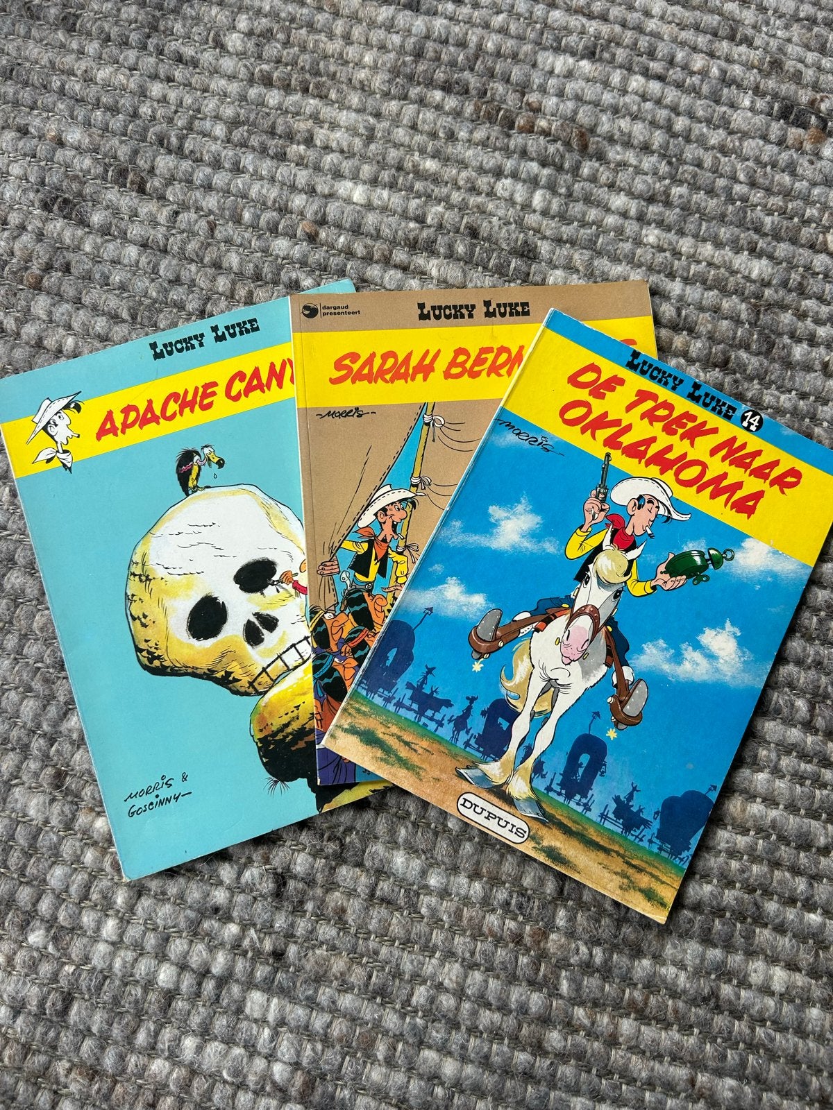 Lucky Luke stripboeken - 3 delen, Boeken, Stripboeken, Meerdere stripboeken, Ophalen, Gelezen