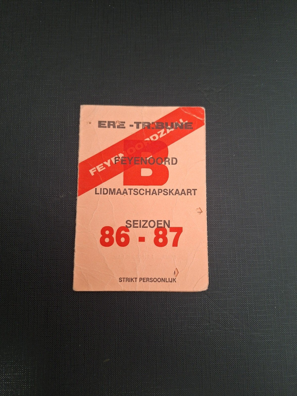 Donatiekaart Feyenoord 86-87., Verzenden, Gebruikt, Feyenoord
