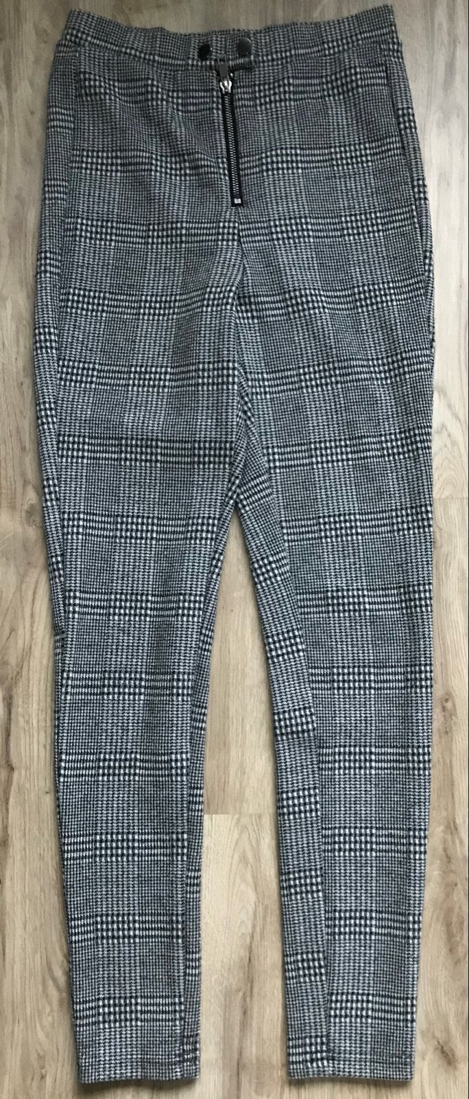 Stradivarius Pied-de-poule Broek - Maat 36 (S), Zwart, Ophalen of Verzenden, Zo goed als nieuw, Maat 36 (S)