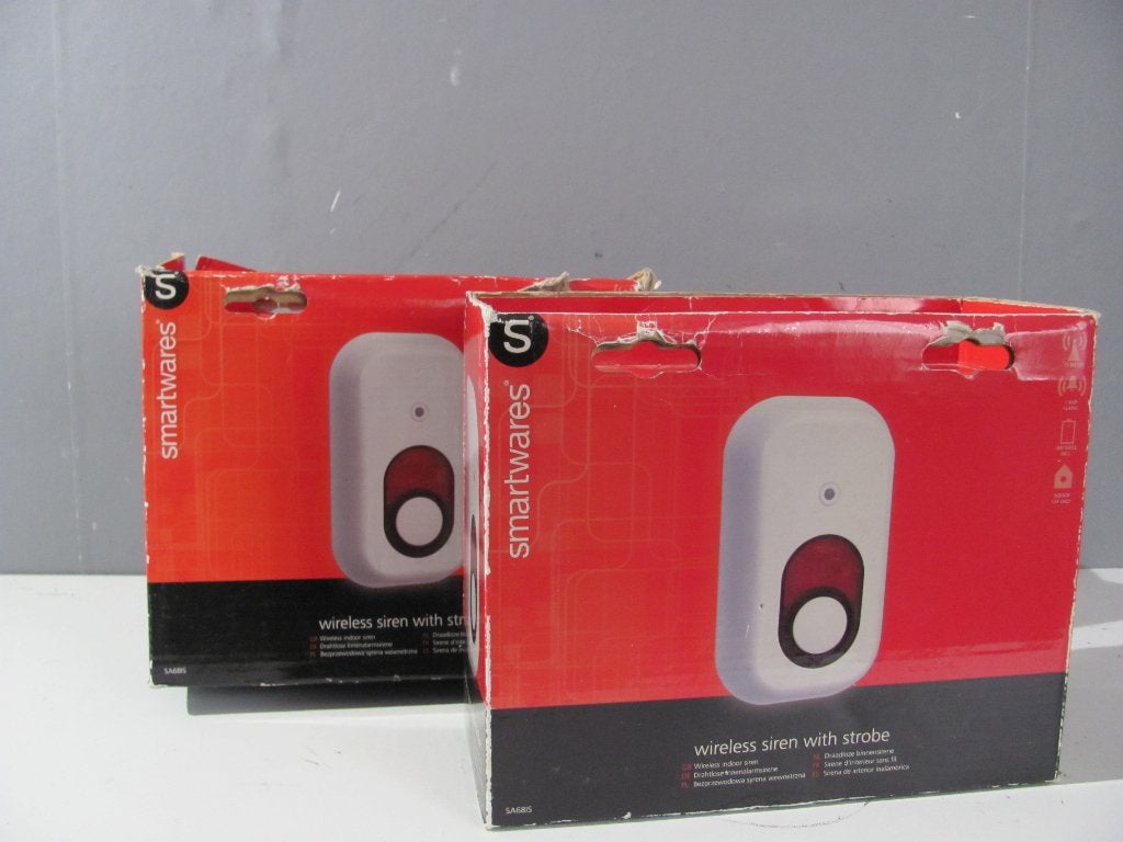 SMARTWARES draadloze sirene voor binnenshuis met strobelight, Sirene, Ophalen of Verzenden, Zo goed als nieuw, Overige soorten