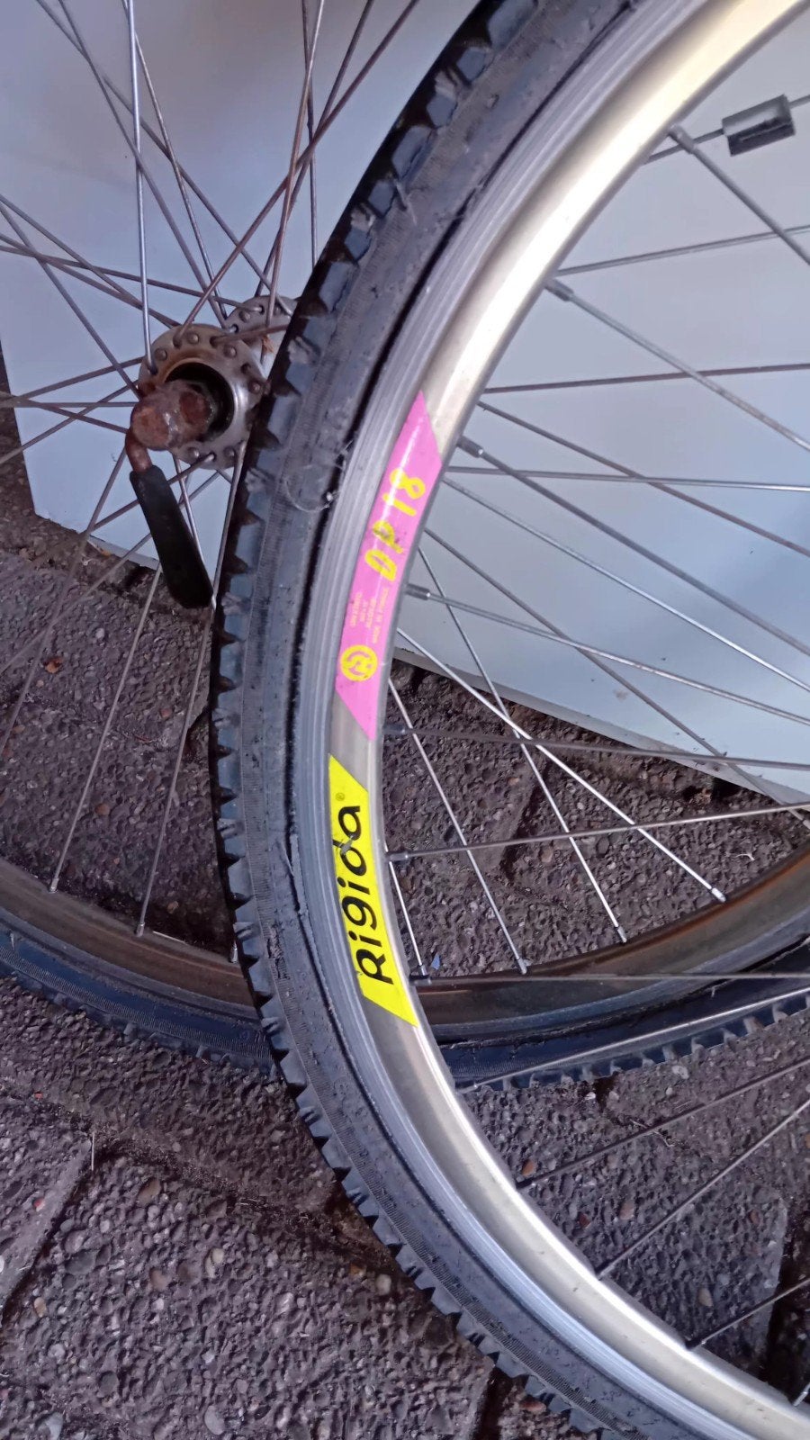 velgen Rigida DP18, Gebruikt, Rigide, Aluminium, Ophalen