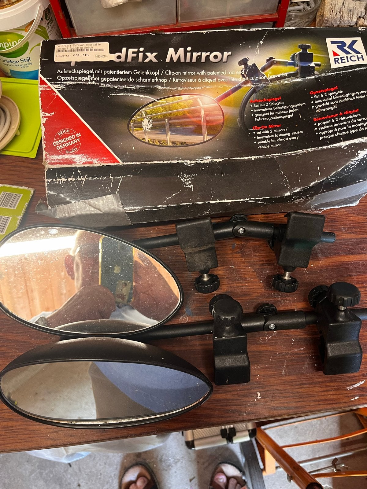 Reich dFix Mirror Opzetspiegels voor Caravan/Camper, Ophalen, Gebruikt
