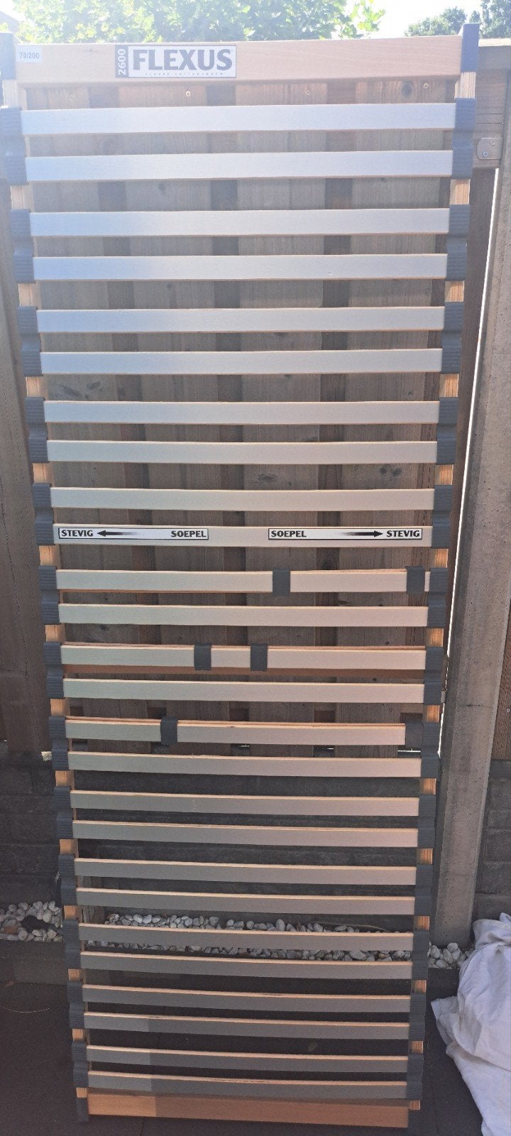 Flexus lattenbodem 70x200 cm - verstelbaar 2X, Ophalen, Gebruikt, Bedbodem, 200 cm