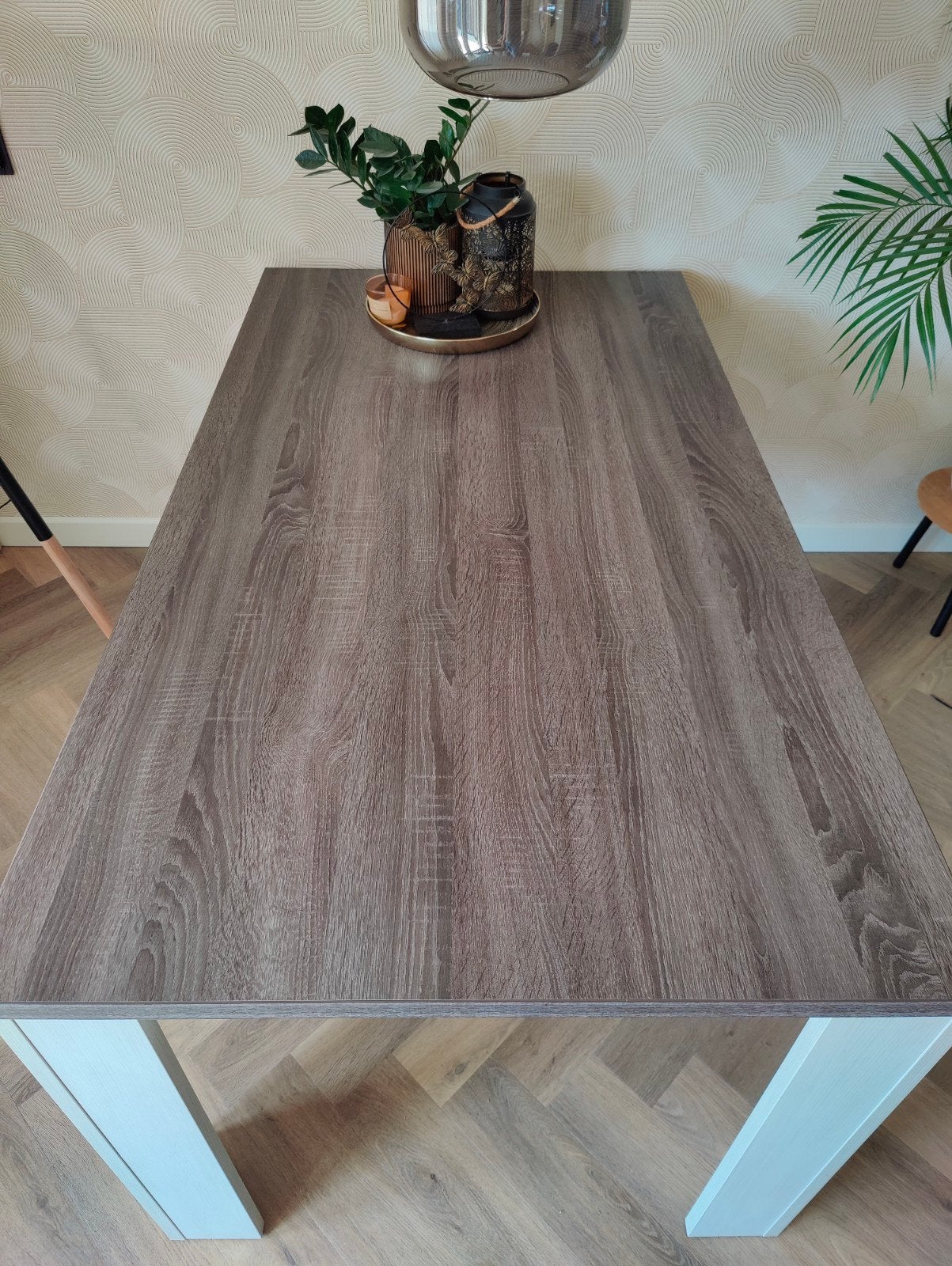 Tafel 160x90cm in goede staat, Ophalen, Gebruikt, 50 tot 100 cm, Vijf personen of meer