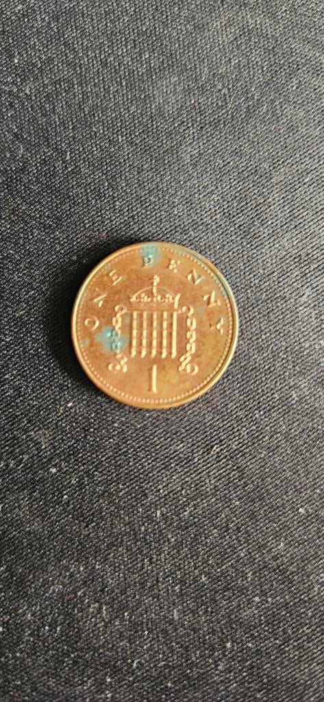 Britse 1 Penny munt 2002 - Koningin Elizabeth II, Ophalen of Verzenden, Overige landen, Losse munt