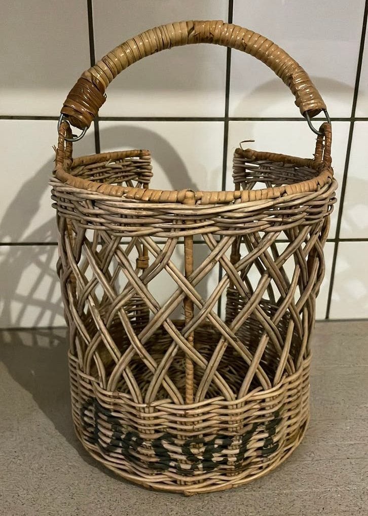 Prachtige rieten mand Dessert Riviera Maison rustic rattan, Ophalen of Verzenden, Zo goed als nieuw